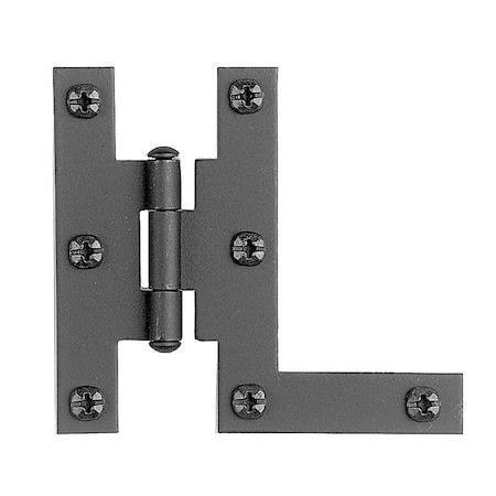 Acorn Mfg Arcon 1-11/16 in. W X 3 in. L Smooth Black Iron H-L Hinge 1 pk AH3BQ